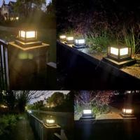 ราคา ไฟพลังงานแสงอาทิตย์, กลางแจ้ง, กันน้ำ, โคมไฟเสาพลังงานแสงอาทิตย์, โคมไฟเสาวิลล่า, หัวเสาประตูรั้ว, โคมไฟ LED, สำหรับประตูบ้าน, ลานบ้าน, สวน (1730148928508955214)