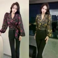 ราคา เสื้อเบลาส์ ผ้าชีฟอง แขนโคมไฟ ดีไซน์สายไขว้ สั้น กระชับสัดส่วน กระชับสัดส่วน พิมพ์ลายดอกไม้ย้อนยุค คอวี เทรนด์แฟชั่น กันแดด ชุด ล้าน นาประยุกต์ เช่า ชุด วรรณคดี ไทย ชุด นัก (1731855340943803490)