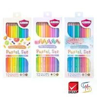 ราคา Master Art มาสเตอร์อาร์ต สีไม้ ดินสอสีไม้ 12 สี รุ่นพาสเทล จำนวน 1 กล่อง (1731615424075040142)