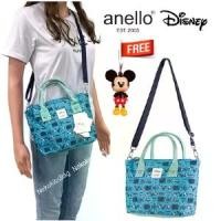 ราคา Nekokissbag Anelloแท้100% Disney x anello Let's travel with Mickey Tote Bag กระเป๋าผ้า กระเป๋าทรงโท้ท กระเป๋าสะพายข้าง กระเป๋าถือ (1731864453181507334)