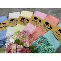 ราคา [Tiktok] ผ้าพันคอ ผ้าคลุมไหล่ผ้าไหม สีพื้นหลายสีพร้อมส่ง (1731899297996178546)