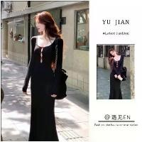 ราคา ชุดเดรสผ้าถัก ทรงสลิม สไตล์เรียบหรูฝรั่งเศส สูทผู้หญิง ฤดูใบไม้ร่วง 2024 มาใหม่ เดรสสลิมมิ่ง เสื้อกั๊กลูกไม้ (1731251835225868478)