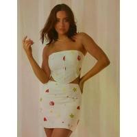 ราคา [Pomelo] เสื้อเกาะอก รุ่น Fashion Flashback / Fashion Flashback Bustier (1730524785262561371)