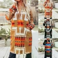 ราคา เสื้อโค้ทกันหนาวยาว สไตล์วินเทจ สำหรับผู้หญิง ปกชนเผ่าลายพราง เสื้อโค้ท เสื้อคลุม แจ๊กเก็ต (1731432950591030457)