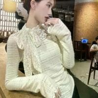 ราคา เสื้อยืด แขนยาว ลูกไม้เก๋ คอกลม ทรงสลิมฟิต เสื้อเชิ้ต เสื้อ ลายลูกไม้ เสื้อคอปาด เสื้อ เชิ้ต เสื้อ เสื้อ ลายลูกไม้ เสื้อ ลายลูกไม้ Women ผู้หญิง Clothing เสื้อ ลายลูกไม้ เสื (1731398525517859060)
