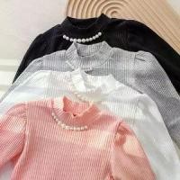 ราคา เสื้อเชิ้ตแขนยาวสำหรับเด็กผู้หญิง เสื้อคอเต่า สำหรับเด็ก 2025 (1730359601620552549)