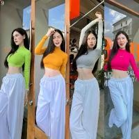 ราคา SpinnyHouse เสื้อคอเต่า ครอปแขนยาวCROPTOP เสื้อคอเต่าแขนยาวผ้าเรยอนครอปคอเต่า️ยาว14' เสื้อเรยอน เสื้อครอป 199 มีบริการเก็บ (1731532543139611707)