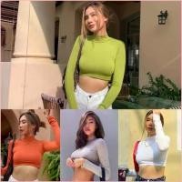 ราคา Rejoicing415shop จัดส่งจากกทม SpinnyHouse เสื้อคอเต่า ครอปแขนยาวCROPTOP เสื้อคอเต่าแขนยาวผ้าเรยอนครอปคอเต่า️ยาว14' เสื้อเรยอน เสื้อครอป 199 (1729703563472440000)