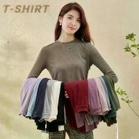 ราคา เสื้อคอเต่า สำหรับผู้หญิง คอสูงด้านใน แขนยาว เหมาะสำหรับออฟฟิศ เสื้อเบลาส์ผ้าฝ้ายเนื้อนุ่ม เสื้อเชิ้ตสีดำและสีขาวธรรมดา พลัสไซส์ S-5XL (1731997266980145924)