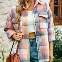 ราคา เสื้อเชิ้ตผู้หญิง, เสื้อเชิ้ตลายสก๊อต, ผ้าวูล, กระเป๋ากระดุม, เสื้อเชิ้ตลำลอง, ขายดีที่สุดในปี 2022, สำหรับผู้หญิง Clothing Women งาน ปัก เสื้อผ้า สี น้ําตาล ลายดอก ผู้หญิง (1731796143675836870)