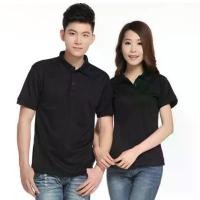 ราคา เสื้อโปโลผู้หญิง เข้ารูป สีดำ ผ้าดีมาก มีสกรีนด้านหลัง ไซต์ M-XL # POLO04 ขายร้อน Clothing Cotton Shirt คอปก (1731434673298377262)
