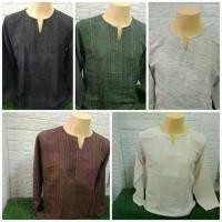 ราคา เสื้อผ้าฝ้ายชาย เสื้อพื้นเมืองชาย เสื้อผ้าฝ้ายทอโปร่ง เสื้อผ้าฝ้ายแขนยาว เสื้อผ้าฝ้ายผู้ชาย เสื้อผ้าทอ แขนยาว 8 สี เสื้อผ้าฝ้ายทอ ระบายอากาศได้ดี เป็นของฝากเชืยงใหม่ ขนาด 4 ไชส์ M L XL XXL (1729570017