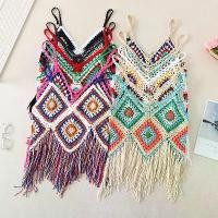 ราคา เสื้อชั้นใน พู่ กลวงออก เสื้อกั๊กถัก สไตล์โบฮีเมียน เสื้อสายเดี่ยว ใหม่สำหรับปี 2025 (1731220047054406815)