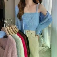 ราคา FAY.-พร้อมส่ง- ชุดเซ็ต2ชิ้น เสื้อคลุมขนมิ้ง+เสื้อสายเดี่ยว ผ้าไหมพรมขนมิ้งนุ่มนิ่ม น่ารัก ฟรุ้งฟริ้ง F854# ผู้หญิง สีเทา Clothing Outfits Women Lady (1729829073251568065)