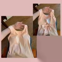 ราคา เสื้อสายเดี่ยว ดีไซน์หัวใจหวาน เอวผูกโบว์ มีซับในผ้าเบา ใส่สบาย ไม่เหนียวเหนอะหนะ เหมาะสำหรับเทศกาลสงกรานต์ เสื้อเกาะอกเล่นสงกรานต์ (1732206156784371996)