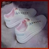 ราคา รองเท้าผ้าใบผู้หญิง รองเท้าสีขาว รองเท้าผ้าใบแฟชั่นลำลอง สไตล์เกาหลี อเนกประสงค์ สำหรับผู้หญิง (1730183829166917652)