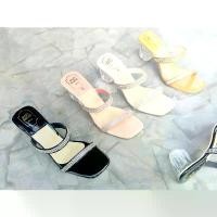 ราคา ส้นสูงไซส์ใหญ่ ส้นแก้วคาดสายคิสตัล รองเท้าส้นสูง รองเท้าส้นสูงผู้หญิง (1731324318504355988)