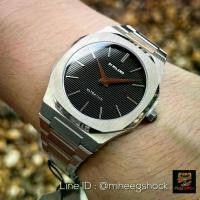 ราคา นาฬิกาD1 Milano Silver Stainless Black Dial Ultra Thin Special Edition Bracelet Men Watch 40 mm D1-UTBJ14 (1731846290315707396)