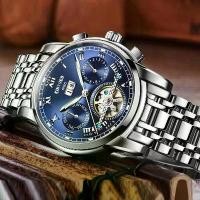 ราคา นาฬิกาผู้ชาย แบรนด์ KINYUED ของแท้ สไตล์ธุรกิจ สแตนเลส นาฬิกาข้อมือกลไกอัตโนมัติ เหมาะสำหรับผู้ชาย กันน้ำ นาฬิกา relogio (1730754148712417715)