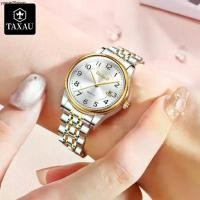ราคา นาฬิกาlynผู้หญิงของแท้ TAXAU นาฬิกาข้อมือผู้หญิง 100% ดูวันที่ นาฬิกาผู้หญิง สายสเตนเลส แบบกันน้ำ นาฬิกาควอตซ์ แฟชั่นสำหรับผู้หญิง นาฬิกาหญิง (1731887585609352871)