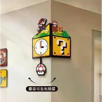 ราคา นาฬิกา 2 ด้าน ดีไซน์สร้างสรรค์ ธีมมาริโอ นาฬิกามุม 2 ด้าน เหมาะสำหรับห้องนั่งเล่น แขวนผนัง ตกแต่งผนัง เหมาะสำหรับภาพวาดแขวน การออกแบบเฉพาะ (1731305720271177027)