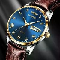 ราคา นาฬิกาผู้ชาย ปฏิทินคู่ สายหนัง กันน้ำ เรืองแสง สำหรับผู้ชาย นาฬิกา ทองคําเรือนนี้ ลุงขายให้ 200000 gshock murah gshock band นาฬิกา แบรนด์ แท้ ساعات _ يد gshock custom นาฬ (1731590270817502514)