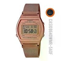 ราคา นาฬิกา Casio แท้ รุ่น B640WMR-5ADF ดิจิตอล Pink Gold สายแพร สำหรับผู้หญิง กันน้ำ ของแท้ 100% รับประกันศูนย์cmg ทั่วประเทศ (1729564534675114233)