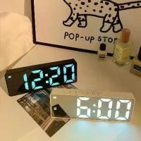 ราคา นาฬิกาแขวน, เรืองแสงในที่มืด, นาฬิกากระจกเรืองแสง, นาฬิกาตั้งโต๊ะ Ins, เครื่องประดับโต๊ะปฏิทิน, จอแสดงผลดิจิตอล LED, นาฬิกาปลุกอิเล็กทรอนิกส์ (1731523691138942963)