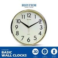 ราคา [COD] นาฬิกาแขวน RHYTHM นาฬิกาติดผนัง ตัวเลขสามมิติ ขอบสีทอง 26 ซม. (1731668369212802249)