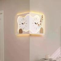 ราคา นาฬิกามุม, นาฬิกาแขวน 2 ด้าน, สไตล์ INS, ห้องนั่งเล่นในบ้าน, ดีไซน์มินิมอลที่ทันสมัย, การออกแบบที่สร้างสรรค์, นาฬิกาตกแต่งผนัง, โคมไฟติดผนัง (1731427735235757240)