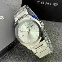 ราคา นาฬิกาข้อมือ Tomi สายเลท ใส่สบาย แบรนด์แท้ กันน้ำ100% หน้าปัดขนาด 40 มม. พร้อมกล่อง สินค้าขายดี (1731907426050409745)