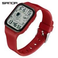 ราคา นาฬิกาดิจิตอล SANDA สำหรับผู้ชาย ดีไซน์ดั้งเดิม หรูหรา มีไฟ LED แสดงเวลา 12/24 ชั่วโมง กันน้ำ เหมาะสำหรับเล่นกีฬา นาฬิกาข้อมือผู้ชาย พร้อมโครโนกราฟ นาฬิกาจับเวลา มาใหม่ (1731653337523914639)