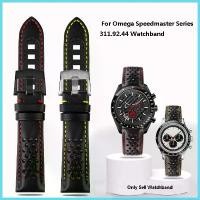ราคา สายนาฬิกาหนังแท้ เหมาะสำหรับ Omega Speedmaster Series 311.92.44 สายนาฬิกา สร้อยข้อมือผู้ชาย อุปกรณ์เสริม สายนาฬิกา 21 มม. (1731889766796724160)