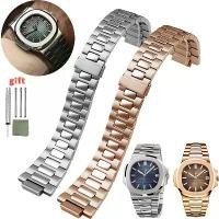 ราคา สายนาฬิกา Nautilus, สำหรับ Patek Philippe, 5726 5711/1A010, 25 Convex, ความกว้าง 13 มม., สแตนเลสชั้นดี, สายรัดข้อมือ, โซ่นาฬิกา (1731680884424542543)
