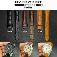 ราคา สายนาฬิกา สายหนังวัวแท้ ปั๊มลายจระเข้ overwrist cowhide leather strap ขายดีประจำเดือนนี้ (1731368130476672716)