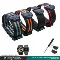 ราคา สายนาฬิกา เหมาะสำหรับ Casio กันกระแทก สี่เหลี่ยมเล็ก ปรับเปลี่ยนได้ ทำจากผ้าใบไนลอน GA110 สีดำและสีทอง เข้ากันได้กับ DW5600 สายรัดข้อมือ (1731352204179112967)