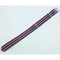 ราคา สายนาฬิกา ผ้านาโต้ สีดำ ชมพู #สายนาฬิกา ขายร้อน (1731813973608138106)