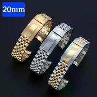 ราคา สายนาฬิกา สแตนเลสสีทึบ 20 มม. เหมาะสำหรับ Rolex Datejust Oyster Perpetual 5 ลูกปัด Jubilee สายนาฬิกา Link ปลายโค้ง สายนาฬิกาข้อมือ เข็มขัดข้อมือ สำหรับผู้หญิงและผู้ชาย สร้อยข้อมือ (1731478583030352489