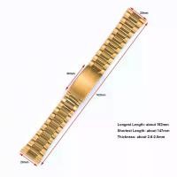 ราคา สายนาฬิกา มีขนาด 12mm, 14mm, 18mm และ 20mmสร้อยข้อมือแบบพับได้, โลหะสีทอง, หัวเข็มขัดสแตนเลส, อุปกรณ์เสริมนาฬิกาข้อมือ, สำหรับผู้ชาย (1730881646814792325)