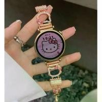 ราคา สายนาฬิกา Huawei, ดีไซน์เพชร Kitty น่ารัก, เข้ากันได้กับ Huawei Watch GT 4, Huawei Watch GT2, GT2 Pro, Huawei Watch 4, GT2E, GT3, GT3 Pro, GT4, Amazfit Bip 5 pro, Amazfit Bip 3 p (1731058444840962483)