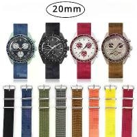 ราคา สายนาฬิกา, 20 มม., สำหรับ Omega และ Swatch, สายรัดผ้าใบร่วม, สายรัดนาฬิกาผู้ชาย, ก้นสไนลอนของแท้, เหมาะสำหรับผู้ชาย, สไตล์ลิง (1731549719728654495)