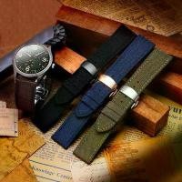 ราคา สายนาฬิกา 20 มม. 21 มม. 22 มม. ใช้ได้กับ Longines, IWC, นักบิน, สีฟ้าสีเขียวทหาร, สายนาฬิกาผ้าใบไนลอน, อุปกรณ์เสริมสร้อยข้อมือหนัง watch bracelet (1731446486088386623)