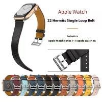 ราคา สายนาฬิกา Apple Watch, ใช้ได้กับ Apple Watch2345678 รุ่น Se, สายนาฬิกาหนัง, IWatch Hermes, วงกลมเดียว (1730219268642277890)