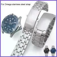 ราคา สายนาฬิกา สร้อยข้อมือ เหมาะสำหรับ Omega Planet Ocean 007 Seamaster 600 นาฬิกาสายโลหะ ผู้ชาย สแตนเลส สายโซ่ 18mm และ 20mm (1731313354601629418)