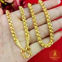 ราคา สร้อยคอทองพ่นทรายตัดลาย เทียบเท่า 3 บาท ความยาว 24 นิ้ว ลายล้อแม็ก ชุบทอง ดูดี ผ่าหวายกลม ดีไซน์ทันสมัย ใส่แทนของจริงได้ ทองปลอม (1731724079458780859)