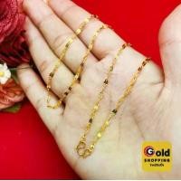 ราคา สร้อยคอทองลายโซ่รีแบน ความยาว 20 นิ้ว เทียบเท่า 1 สลึง ทองชุบ ทองปลอม ใส่ได้ในชีวิตประจำวัน พร้อมส่ง (1730264941892635510)