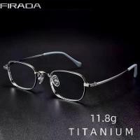 ราคา แว่นตา, แฟชั่น FIRADA, สวมใส่สบาย, ขนาดเล็ก, สไตล์วินเทจ, ทรงสี่เหลี่ยม, ทำจากไททาเนียม, กรอบแว่นตาตามใบสั่งแพทย์สุดหรู, สำหรับผู้หญิง, CK835-C (1732267703183444424)