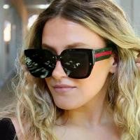 ราคา แว่นกันแดดผู้หญิง กรอบใหญ่ ทรงเหลี่ยม พลาสติก สไตล์แบรนด์ ทรงเหลี่ยม ย้อนยุควินเทจ แว่นกันแดด ผู้ชาย แว่นตาขนาดใหญ่ ป้องกัน UV400 (1731621805840172575)