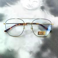 ราคา แว่นวินเทจ กรอบแว่นสายตา กรอบแว่นตา ชินตา รุ่นไทเท ทรงวินเทจ มีบาร์ ทำจากวัสดุไทเทเนี่ยม กรอบสีดำตัดทอง เลนส์ใส รองรับการนำไปตัดเลนส์สายตา ใส่ได้ทั้งชายหญิง (1729606611527502632)