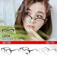 ราคา ขายร้อน (ลดราคา) กรอบแว่นตา LUCIA กรอบแว่นโลหะ แว่นตา ทรงกลม Cat eye กว้าง 135 mm. (1731265156599350969)